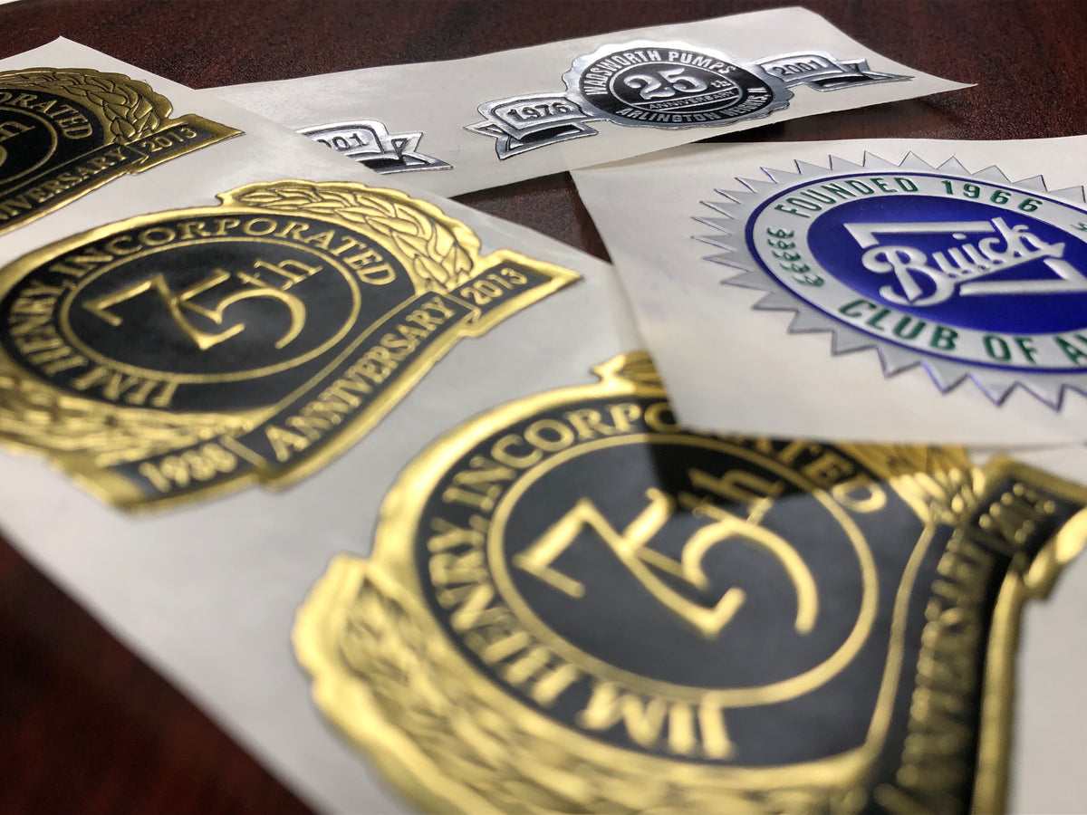 Embossed Foil Label Designs – National Data Label